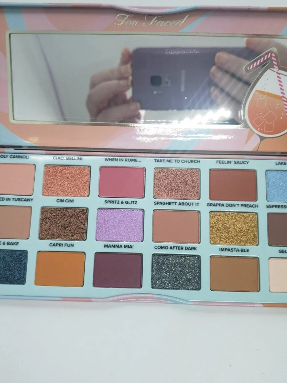 Too Faced Italian Spritz Lake Como Cocktail Inspired Eyeshadow Palette New